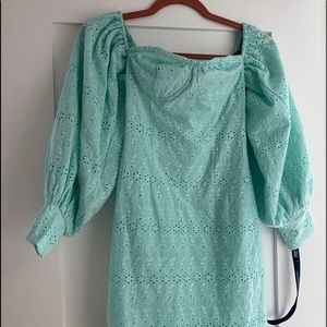 Pretty little thing aqua dress XS